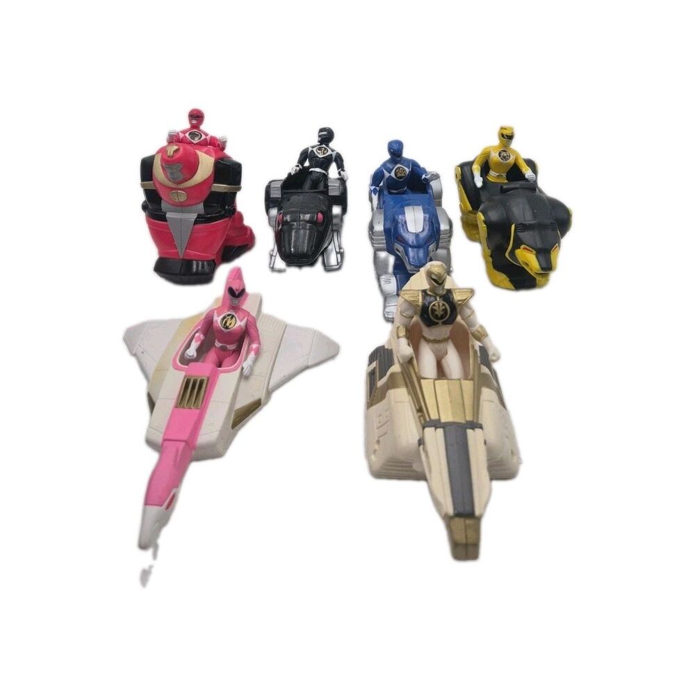 1995 Vintage Complete Set of 6 MMPR Power Rangers the Movie Toys McDonald's